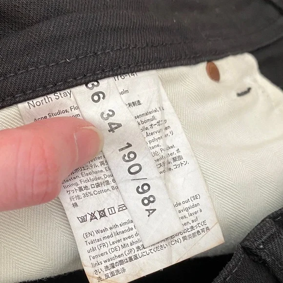 Acne Studios Bla Konst Max Stay Black Slim - Picture 9 of 14